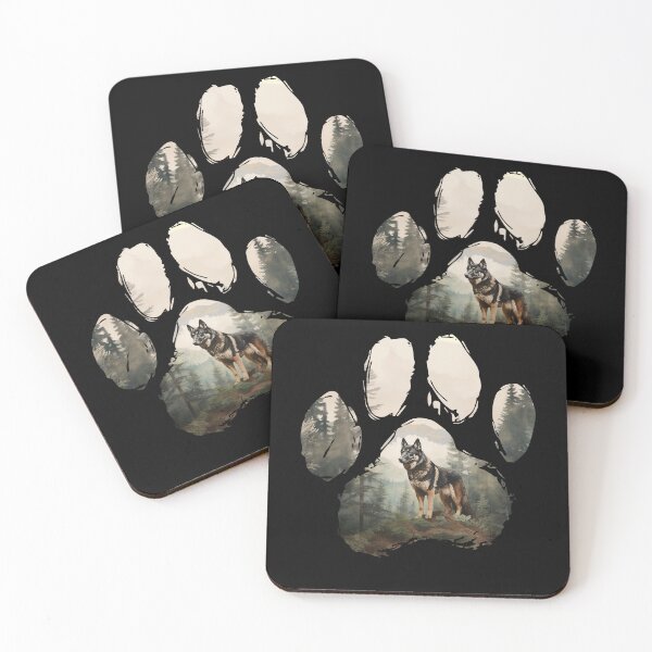 Item preview, Funny Shepsky Paw Foggy Mountain Tree Mom Dad Kids designed and sold by rafaeltto.