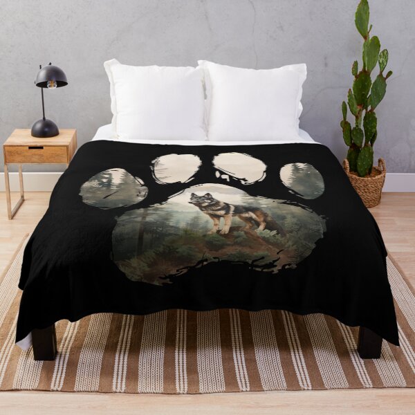 Item preview, Funny Shepsky Paw Foggy Mountain Tree Mom Dad Kids designed and sold by rafaeltto.