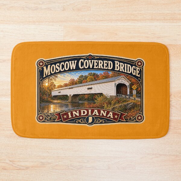 Item preview, Moscow Covered Bridge in autumn sticker designed and sold by gotucoveredart.