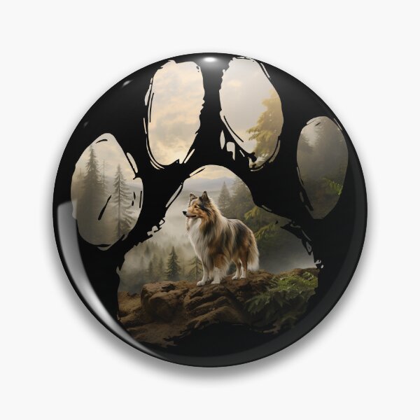 Item preview, Funny Shetland Sheep Sheltie Paw Foggy Mountain Tree Mom Dad Kids designed and sold by rafaeltto.