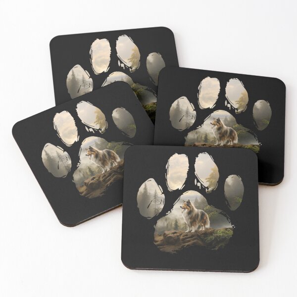 Item preview, Funny Shetland Sheep Sheltie Paw Foggy Mountain Tree Mom Dad Kids designed and sold by rafaeltto.