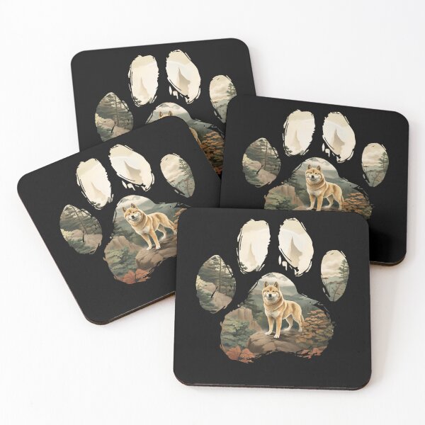 Item preview, Funny Shiba INu Paw Foggy Mountain Tree Mom Dad Kids designed and sold by rafaeltto.