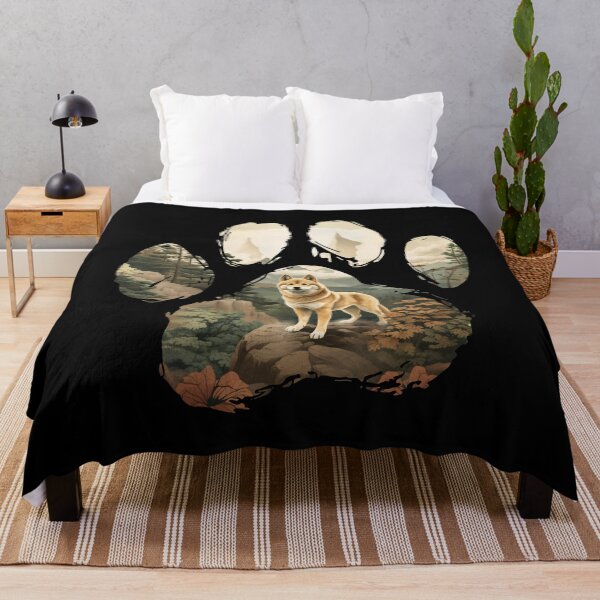 Item preview, Funny Shiba INu Paw Foggy Mountain Tree Mom Dad Kids designed and sold by rafaeltto.
