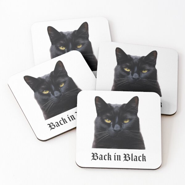 Item preview, Back in Black Cat - Cool Black Cat Design designed and sold by TopShopTito.