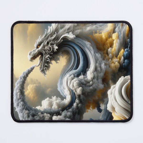 Item preview, Cloud Dragon – Celestial Sky Serpent Fantasy Storm Creature Design designed and sold by DrakariArt.