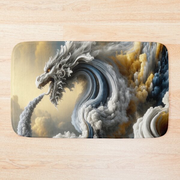 Item preview, Cloud Dragon – Celestial Sky Serpent Fantasy Storm Creature Design designed and sold by DrakariArt.