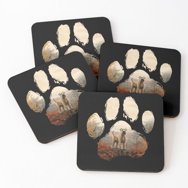 Item preview, Funny Soft Coated Wheaten Terrier Paw Foggy Mountain Tree Mom Dad Kids designed and sold by rafaeltto.
