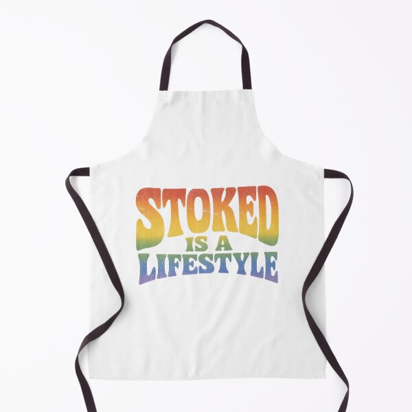 Item preview, Stoked Is a Lifestyle Retro 70s Surf Typography Tee Sticker California Surfer Gift designed and sold by sharifex.