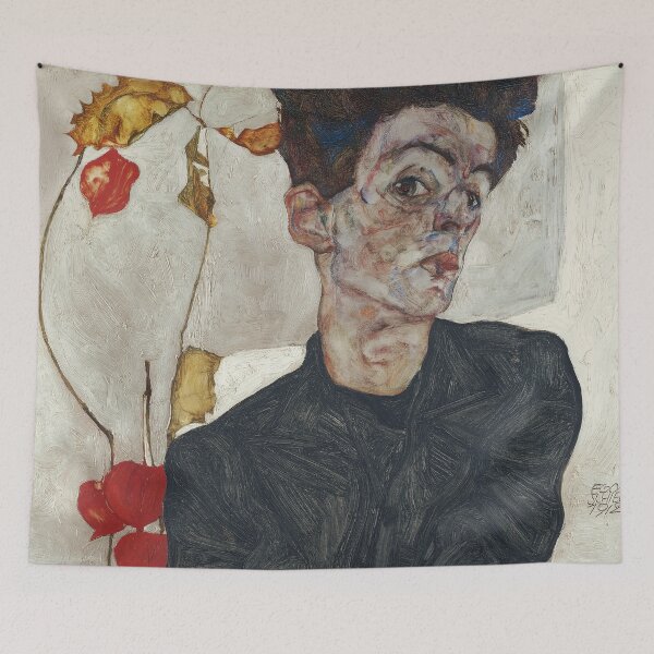 Item preview, Egon Schiele - Self Portrait with Physalis designed and sold by Vintage Designs +.