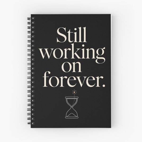 Item preview, Still Working on Forever Funny Typography Design designed and sold by Tharaazu.