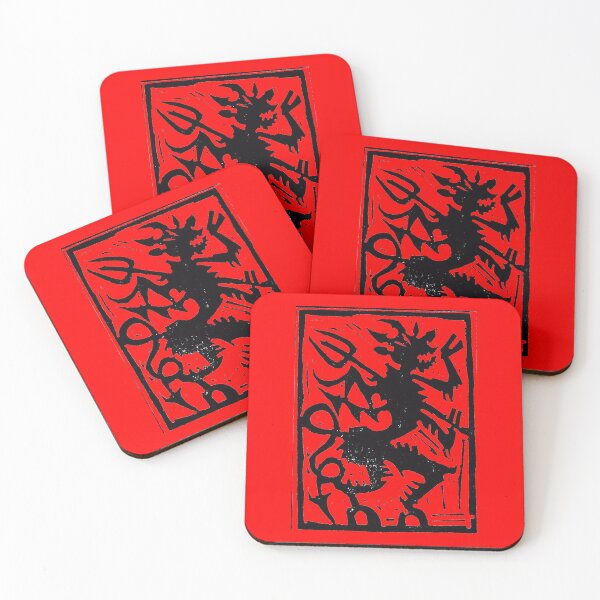 Item preview, Devil woodcut  designed and sold by lorcagrimes.