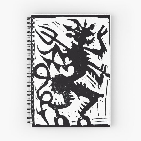 Item preview, Devil woodcut  designed and sold by lorcagrimes.