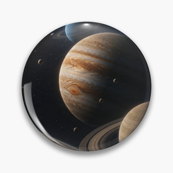 Item preview, Cosmic Giants – Ultra Realistic Planetary Landscape | Space Art designed and sold by oatsupspace.