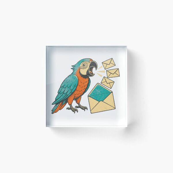 Item preview, Reply-All Parrot – Funny Office Email Creature designed and sold by yagniikd-.