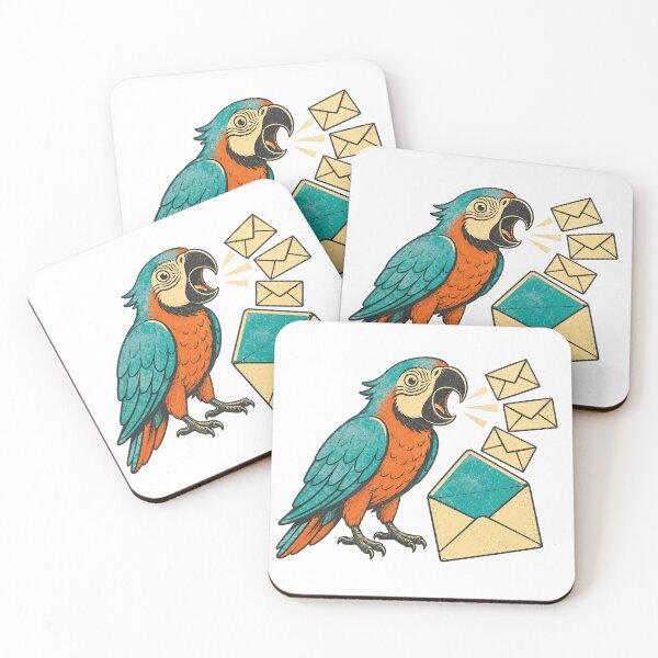 Item preview, Reply-All Parrot – Funny Office Email Creature designed and sold by yagniikd-.