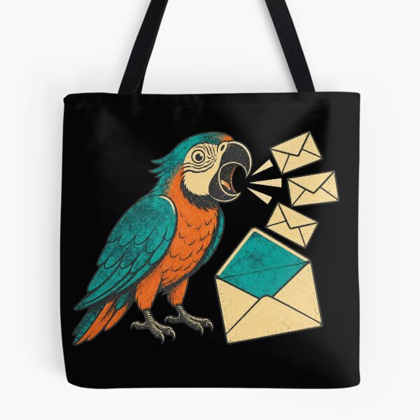Item preview, Reply-All Parrot – Funny Office Email Creature designed and sold by yagniikd-.