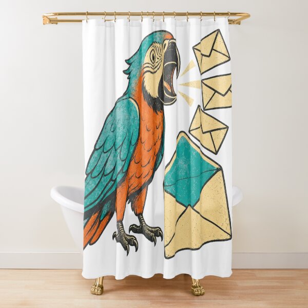 Item preview, Reply-All Parrot – Funny Office Email Creature designed and sold by yagniikd-.