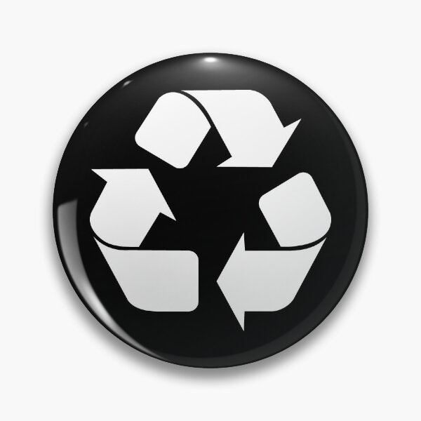 Item preview, White Recycling Icon for Eco Living designed and sold by pattern-archive.