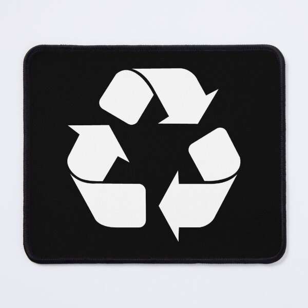 Item preview, White Recycling Icon for Eco Living designed and sold by pattern-archive.