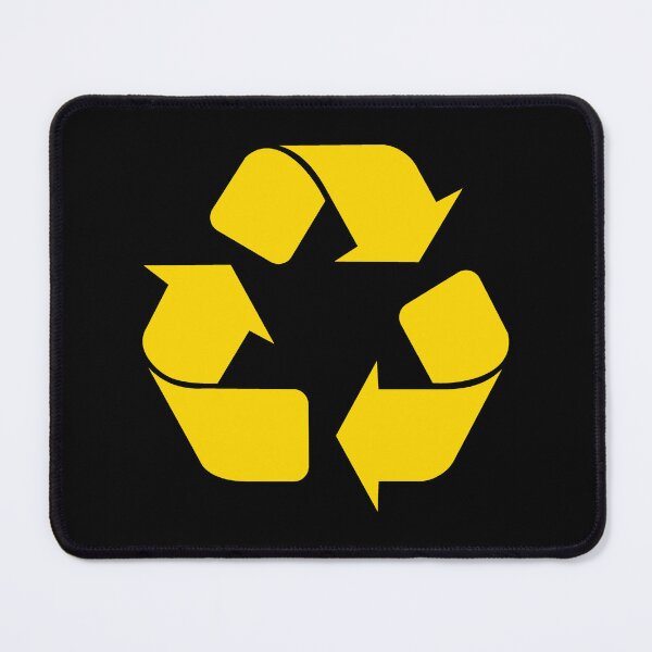 Artikelvorschau, Goldenes Recycling-Symbol für umweltbewusstes Leben entworfen und verkauft von pattern-archive.