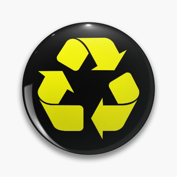 Item preview, Yellow recycling symbol designed and sold by pattern-archive.