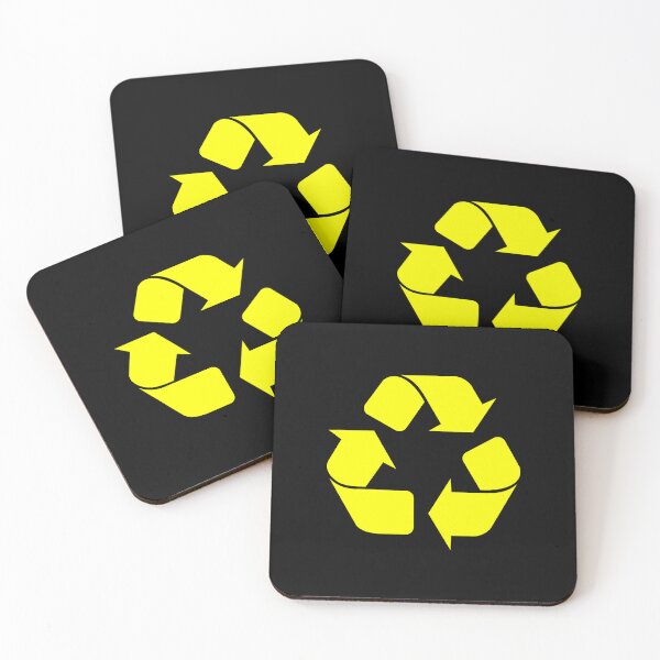 Item preview, Yellow recycling symbol designed and sold by pattern-archive.