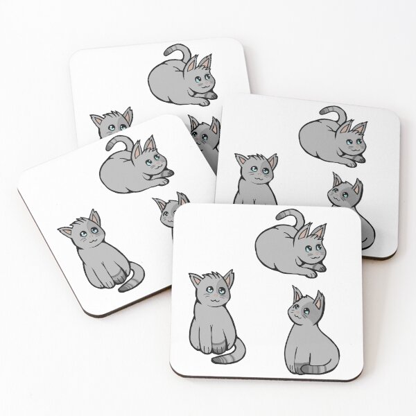 Aperçu de l'œuvre Trois dessins de Chabon le chat gris créée et vendue par YHK13.