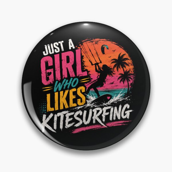 Item preview, Just A Girl Who Likes Kitesurfing - Female Kitesurfer Water Sport Lover designed and sold by RetroMini2026.