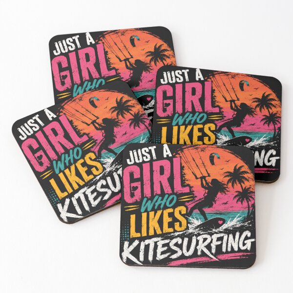 Item preview, Just A Girl Who Likes Kitesurfing - Female Kitesurfer Water Sport Lover designed and sold by RetroMini2026.