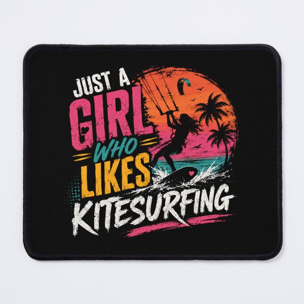 Item preview, Just A Girl Who Likes Kitesurfing - Female Kitesurfer Water Sport Lover designed and sold by RetroMini2026.