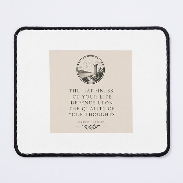 Item preview, Minimalist Stoicism | Marcus Aurelius Happiness Quote | Classical Design designed and sold by TheQuietMind.