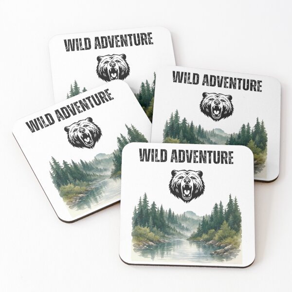 Item preview, Wild Bear Adventure Best Gifts For Nature Lovers designed and sold by Remigiusz Florczak CA.