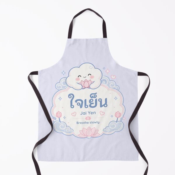 Item preview, Jai Yen | Breathe Slowly – Cute Thai Soft Life Cloud Aesthetic Design | Soft Thailand™ designed and sold by CosmicQuietStudio.