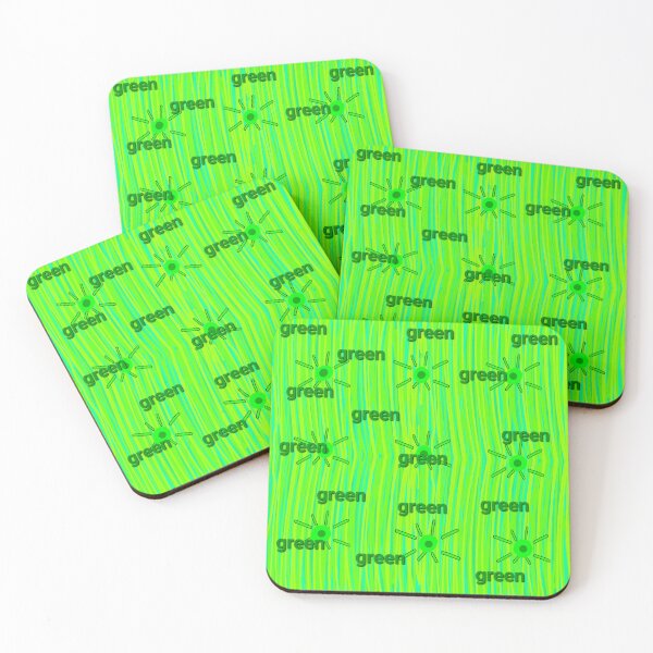 Item preview, Green design with word Green repeated designed and sold by Fayes4Art.