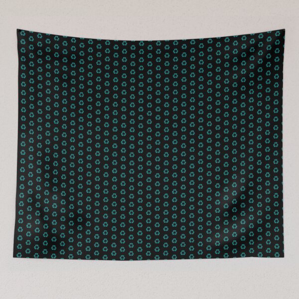 Item preview, Teal recycling symbol designed and sold by pattern-archive.