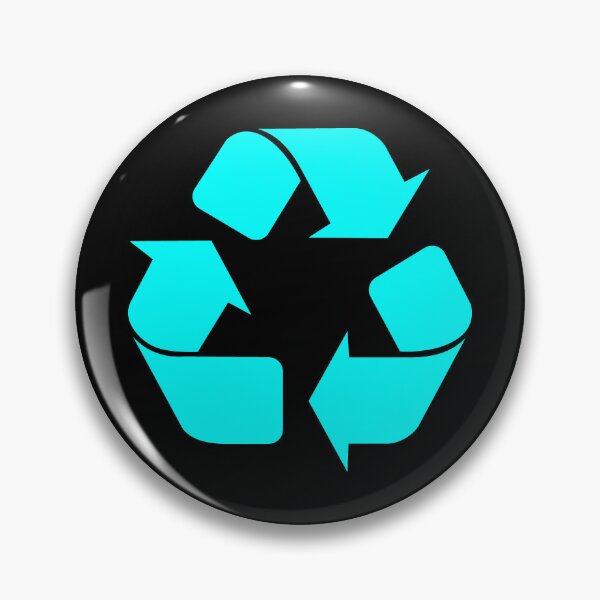 Item preview, Cyan Recycling Icon for Eco Living designed and sold by pattern-archive.