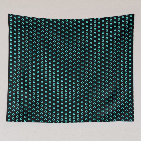 Item preview, Cyan Recycling Icon for Eco Living designed and sold by pattern-archive.