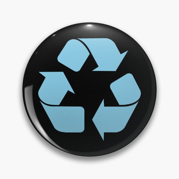 Item preview, Sky Blue Recycling Icon for Eco Living designed and sold by pattern-archive.