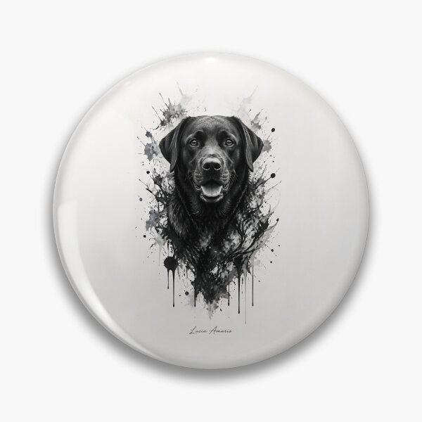 Item preview, Ultra-realistic Labrador Ink Portrait Emerging from Paper designed and sold by Lucia Amaris Art.