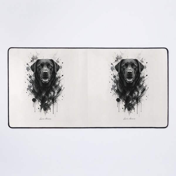 Item preview, Ultra-realistic Labrador Ink Portrait Emerging from Paper designed and sold by Lucia Amaris Art.