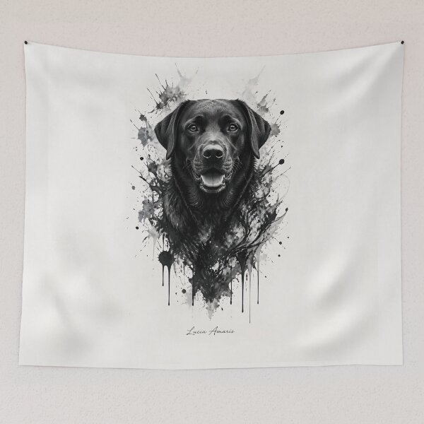 Item preview, Ultra-realistic Labrador Ink Portrait Emerging from Paper designed and sold by Lucia Amaris Art.