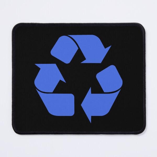 Item preview, Royal Blue Recycling Icon for Eco Living designed and sold by pattern-archive.