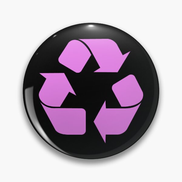Item preview, Violet recycling symbol designed and sold by pattern-archive.