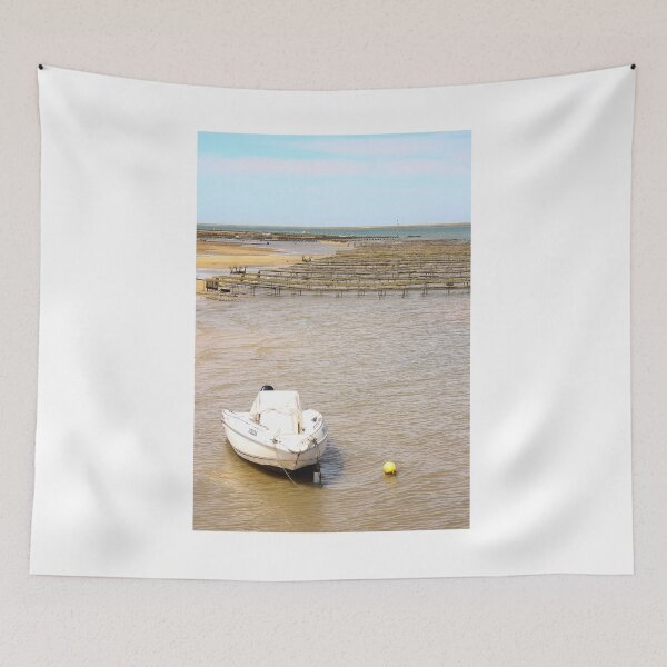 Item preview, Lone Boat on Calm Waters designed and sold by eddiebarronshop.
