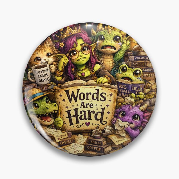 Artikelvorschau, Worte sind schwer entworfen und verkauft von Loula the Nerd Goblin.