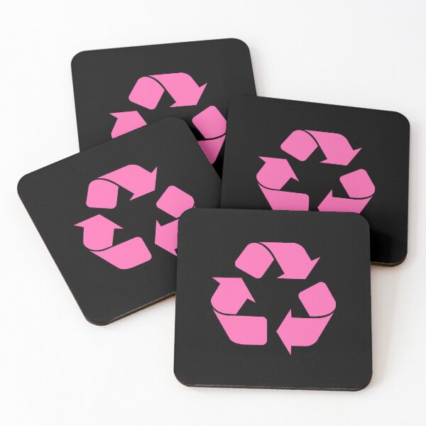 Item preview, Pink Recycling Icon for Eco Living designed and sold by pattern-archive.