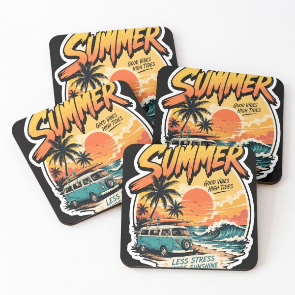 Item preview, Summer Vibes – Less Stress, More Sunshine designed and sold by Stickerooi.