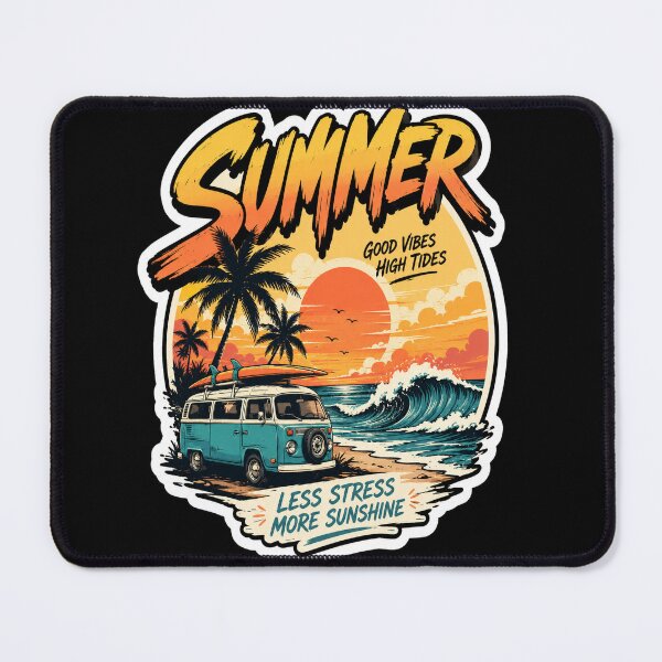 Item preview, Summer Vibes – Less Stress, More Sunshine designed and sold by Stickerooi.