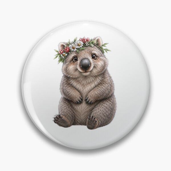 Item preview, The Most Adorably Passionate Wombat You’ll Ever Meet  designed and sold by BRETT'S ART STUDIO.