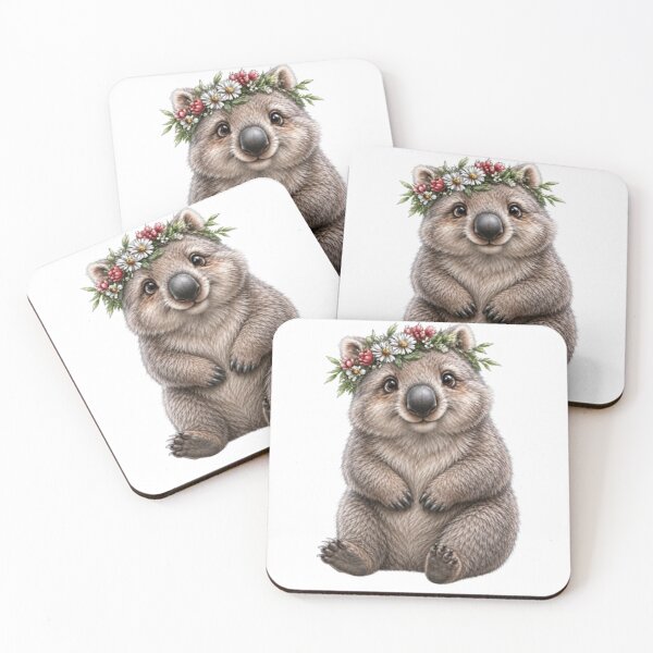 Item preview, The Most Adorably Passionate Wombat You’ll Ever Meet  designed and sold by BRETT'S ART STUDIO.